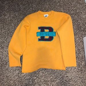 cropped boston sweater